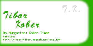 tibor kober business card